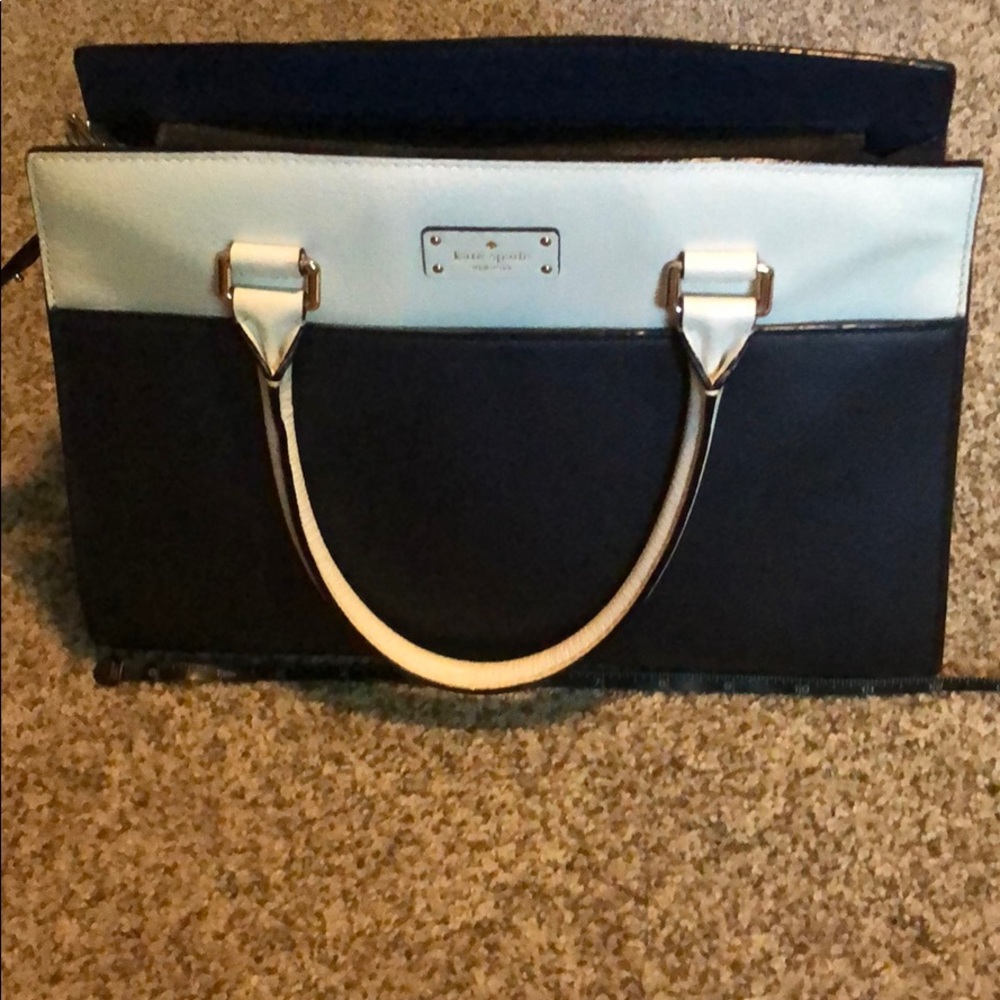 Navy and white Kate Spade handbag